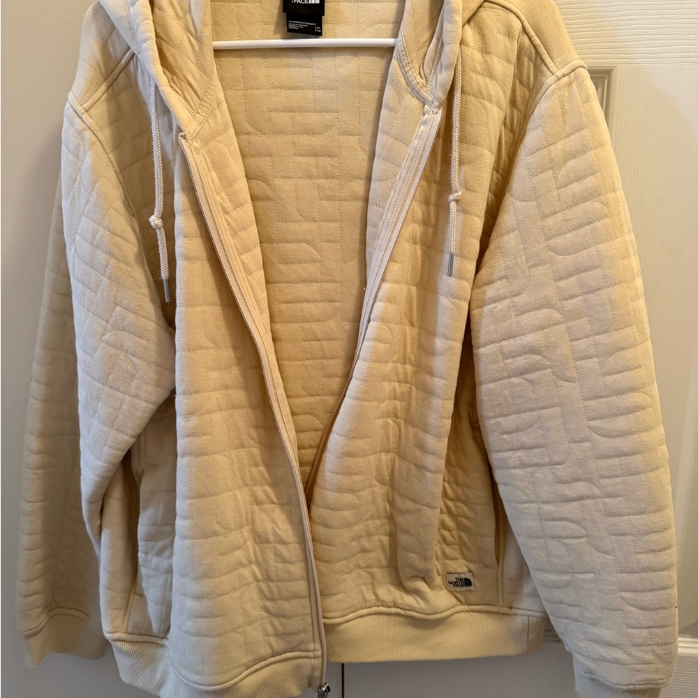 Women's Cream Quilted Jacket